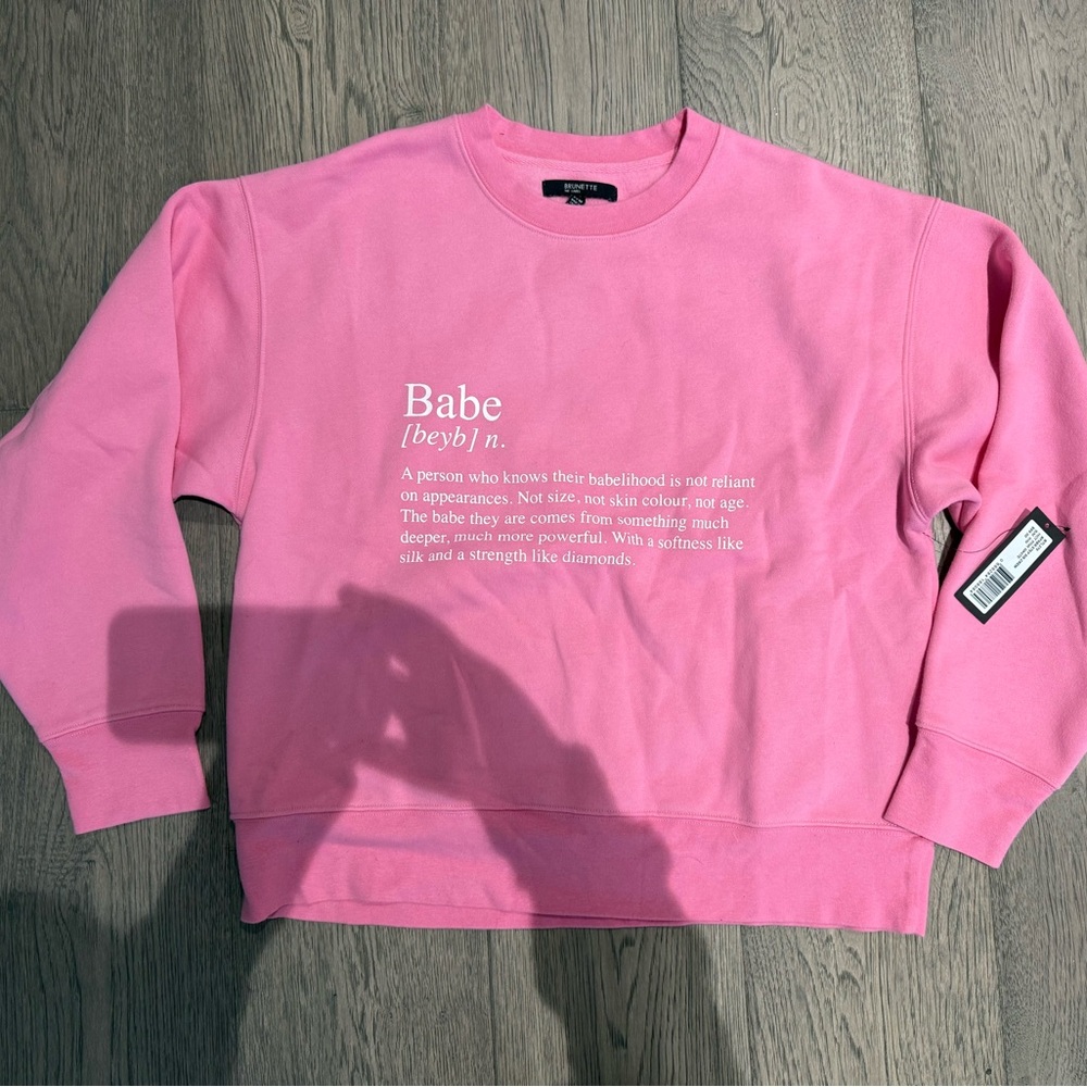 Brunette The Label Pink Sweatshirt